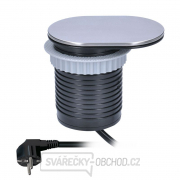 Solight 1x vestavná zásuvka + 1x USB s posuvným víčkem, délka 1,9m, USB 2400mA gallery main image