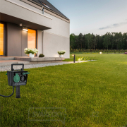 Solight zahradní sloupek IP44, 4 zásuvky, gumový kabel 1,5m Náhled