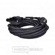 Solight prodlužovací přívod - spojka, 1 zásuvka, 10m, 3 x 1,5mm2, gumová, černá Náhled