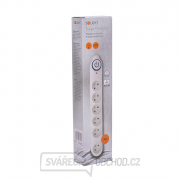 Solight přepěťová ochrana, 150J, 6 zásuvek, 3m, bílá Náhled