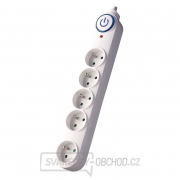 Solight přepěťová ochrana, 150J, 5 zásuvek, 3m, bílá Náhled
