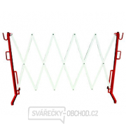 Nůžková zábrana červeno-bílá, délka 400-2800mm, výška 1100mm Nůžková zábrana červeno-bílá, délka 400-2800mm, výška 1100mm gallery main image