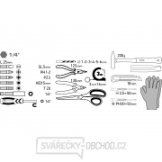 Vrtací šroubovák aku s příklepem, růžový, 12V Li-ion, 2000mAh, v kufru s nářadím, sada 27ks Vrtací šroubovák aku s příklepem, růžový, 12V Li-ion, 2000mAh, v kufru s nářadím, sada 27ks náhled