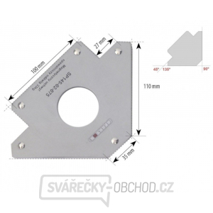 Úhlový magnet 33kg gallery main image