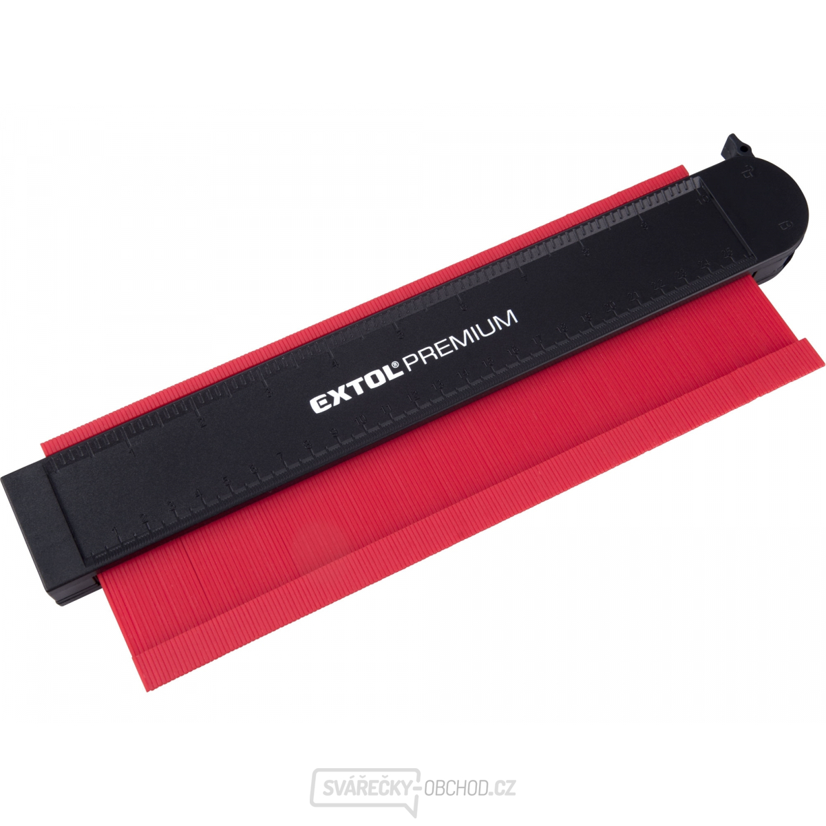 šablona obrysová uzamykací, 256mm,s magnety