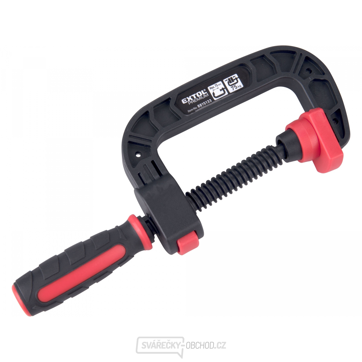 Svěrka C-plastová, 75mm