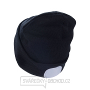 čepice s čelovkou 4x45lm, USB nabíjení, černá, univerzální velikost Náhled