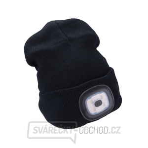 čepice s čelovkou 4x45lm, USB nabíjení, černá, univerzální velikost čepice s čelovkou 4x45lm, USB nabíjení, černá, univerzální velikost gallery main image