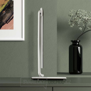 Solight LED stolní lampička stmívatelná, 12W, volba teploty světla, USB, bílý lesk Náhled