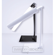 Solight LED stolní lampička stmívatelná, 12W, volba teploty světla, USB, bílý lesk náhled