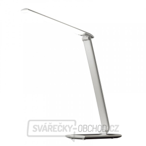 Solight LED stolní lampička stmívatelná, 12W, volba teploty světla, USB, bílý lesk gallery main image