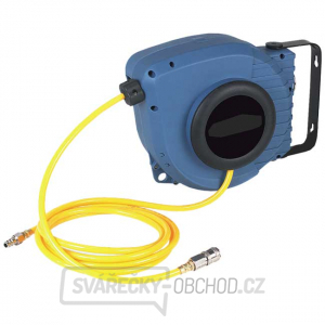 Vzduchová hadice v samonavíjecím držáku 10m 10bar Vzduchová hadice v samonavíjecím držáku 10m 10bar gallery main image