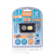 čelovka 500lm, Dual Power - Li-ion nebo AAA, USB nabíjení, s IR čidlem, OSRAM LED+COB LED čelovka 500lm, Dual Power - Li-ion nebo AAA, USB nabíjení, s IR čidlem, OSRAM LED+COB LED náhled