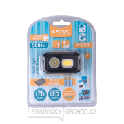 čelovka 500lm, Dual Power - Li-ion nebo AAA, USB nabíjení, s IR čidlem, OSRAM LED+COB LED náhled