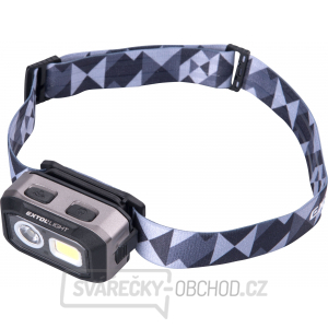 čelovka 500lm, Dual Power - Li-ion nebo AAA, USB nabíjení, s IR čidlem, OSRAM LED+COB LED čelovka 500lm, Dual Power - Li-ion nebo AAA, USB nabíjení, s IR čidlem, OSRAM LED+COB LED gallery main image