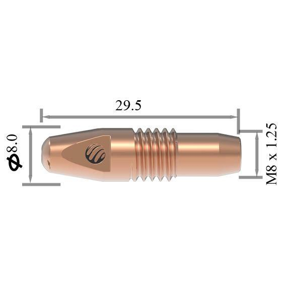 ALFA IN Průvlak ARC M2/M22 0.8 AL (bal.10) AM2CT08A