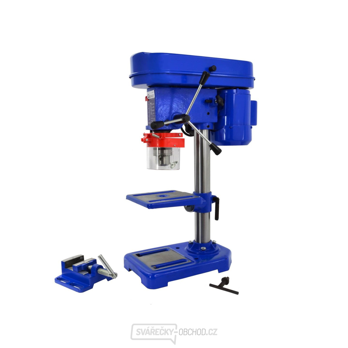Sloupová, stojanová vrtačka stolní, 3 - 16 mm, 250W, se svěrákem