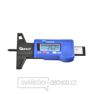 Digitální měřič hloubky dezénu pneumatik, rozsah 0 - 25,4 mm Digitální měřič hloubky dezénu pneumatik, rozsah 0 - 25,4 mm gallery main image