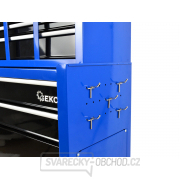 Dílenský vozík nevybavený, 2dílný s nástavbou - bednou, 9 zásuvek náhled