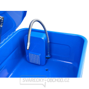 Mycí stůl pro čištění dílů s elektrickým čerpadlem a štetcem 80L náhled