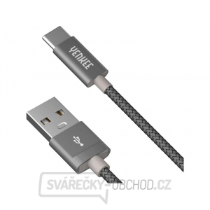 Kabel YENKEE YCU 302 GY USB A 2.0/USB C 2m šedý