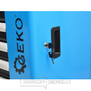 Dílenský montážní vozík vybavený, 243 ks nářadí, 7 zásuvek a skříňka - GEKO G10833 Dílenský montážní vozík vybavený, 243 ks nářadí, 7 zásuvek a skříňka - GEKO G10833 náhled