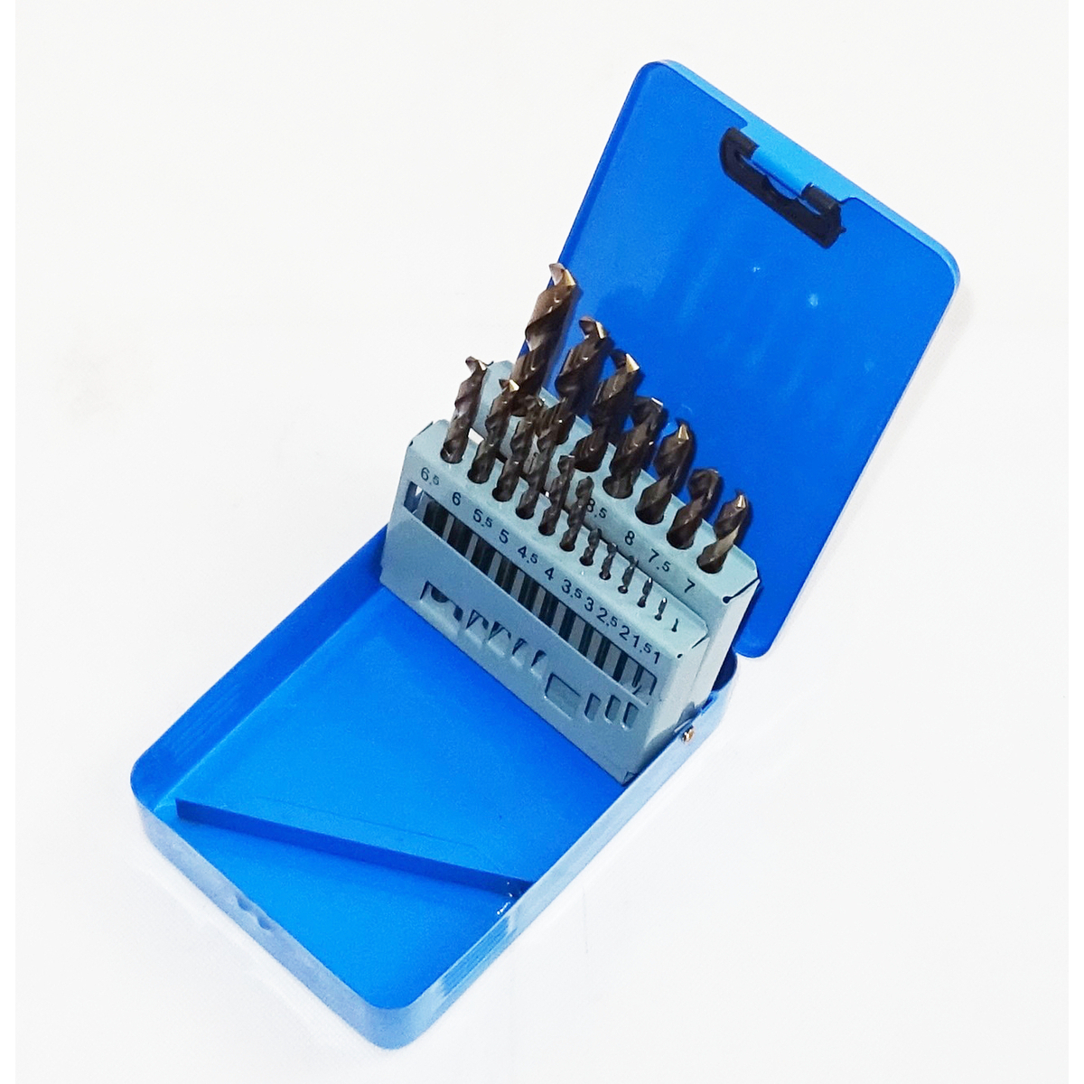 Sada kobaltových vrtáků HSS-Co do nerezu, 1.0-10.0 mm, 19 kusů - QUATROS QS14793 QS14793