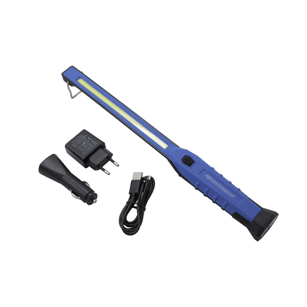 Dílenská lampa, úzká, LED COB 3W, nabíjecí - QUATROS QS16152 QS16152