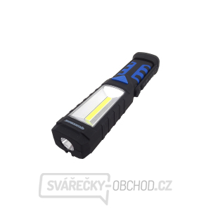 Dílenská lampa LED COB 3W+1LED, svítilna s magnetem - QUATROS QS16150A gallery main image