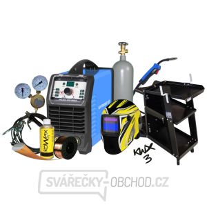 Invertor MAKIN 200 Multi MIG LCD PFC + Hořák 4m + Kukla + plná láhev + vozík + ventil + drát + sep. sprej + kabely Invertor MAKIN 200 Multi MIG LCD PFC + Hořák 4m + Kukla + plná láhev + vozík + ventil + drát + sep. sprej + kabely gallery main image