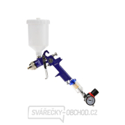 Stříkací pistole GEKO HVLP, tryska 1.4 mm, objem 600 ml, regulátor tlaku a odlučovač vody Stříkací pistole GEKO HVLP, tryska 1.4 mm, objem 600 ml, regulátor tlaku a odlučovač vody gallery main image