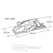 Velkoplošný elektrický hoblík 1806B  náhled