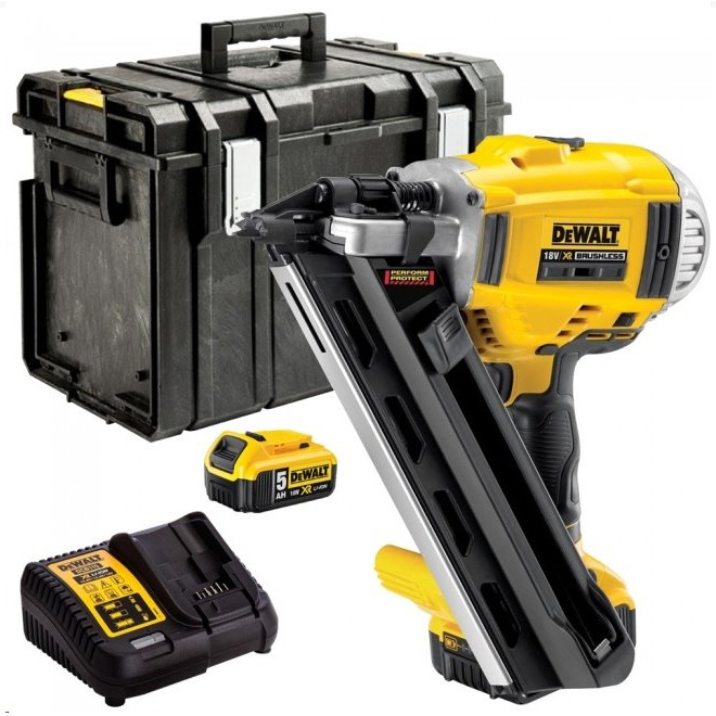 Aku dvourychlostní sponkovačka 2x5,0Ah 18V XR Li-Ion DeWALT DCN693P2