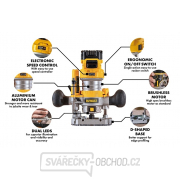 Aku kombinovaná frézka 18V bez aku DeWALT DCW604N Náhled