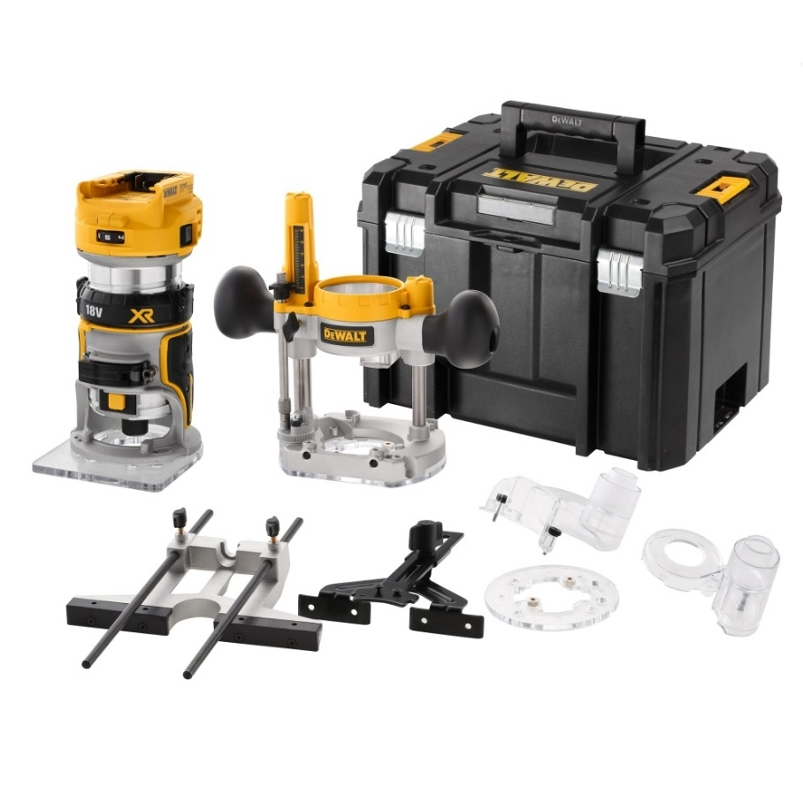 Aku kombinovaná frézka 18V bez aku DeWALT DCW604NT