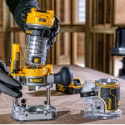 Aku kombinovaná frézka 18V bez aku DeWALT DCW604NT náhled