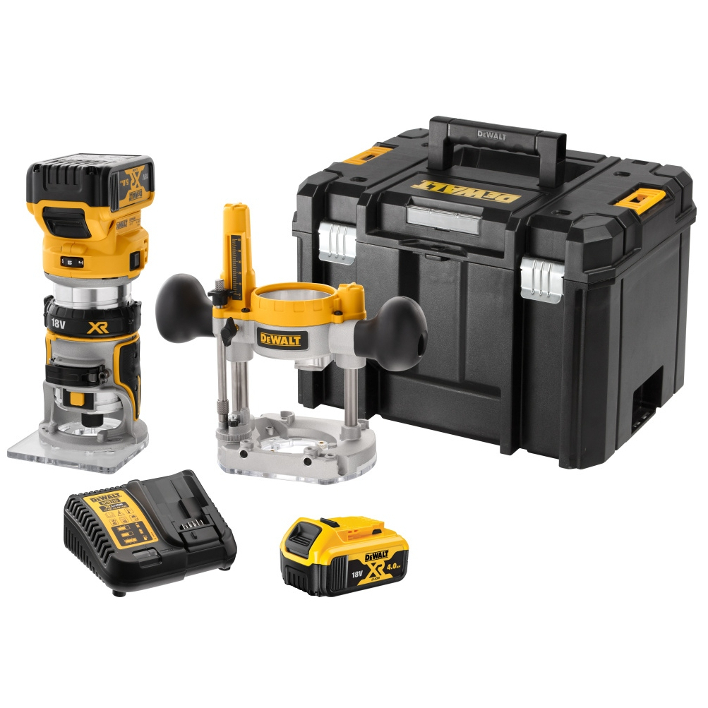 Aku kombinovaná frézka 18V 2x5,0Ah DeWALT DCW604P2