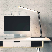Solight LED stolní lampička stmívatelná, 12W, volba teploty světla, USB, černý lesk náhled