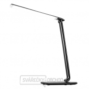 Solight LED stolní lampička stmívatelná, 12W, volba teploty světla, USB, černý lesk gallery main image