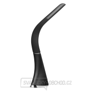 Solight LED stolní lampička s displayem, 6W, 4100K, kůže, černá náhled