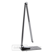 Solight LED stolní lampička stmívatelná, 11W,  změna chromatičnosti, broušený hliník, stříbrná náhled