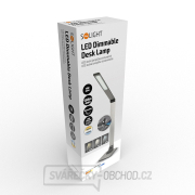 Solight LED stolní lampička stmívatelná, 11W,  změna chromatičnosti, broušený hliník, stříbrná náhled