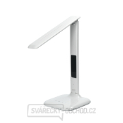Solight LED stmívatelná stolní lampička s displejem, 6W, volba teploty světla, bílý lesk Náhled