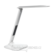 Solight LED stmívatelná stolní lampička s displejem, 6W, volba teploty světla, bílý lesk náhled