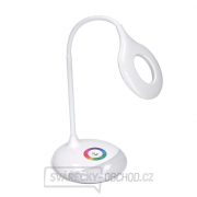 Solight LED stolní lampička nabíjecí, 5W, RGB podsvícení, stmívatelná, USB napájení Náhled