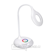 Solight LED stolní lampička nabíjecí, 5W, RGB podsvícení, stmívatelná, USB napájení Náhled