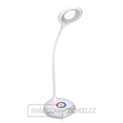 Solight LED stolní lampička nabíjecí, 5W, RGB podsvícení, stmívatelná, USB napájení náhled