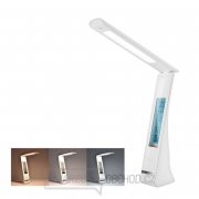 Solight LED stolní lampička nabíjecí, 5W, display, změna chromatičnosti, USB, bílá gallery main image