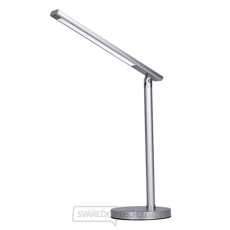 Solight LED stolní lampička, 7W, stmívatelná, změna chromatičnosti, stříbrná barva