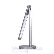 Solight LED stolní lampička, 7W, stmívatelná, změna chromatičnosti, stříbrná barva Náhled